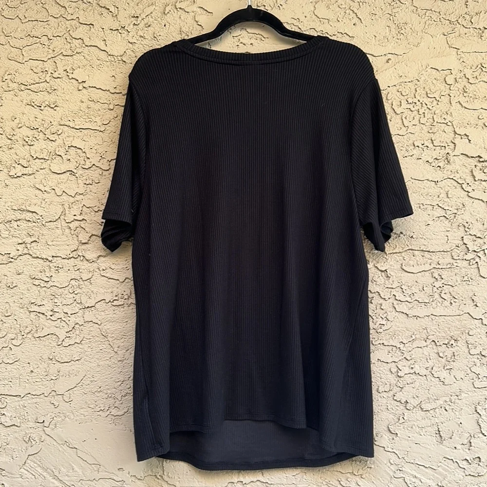 AVA & VIV Ribbed Blouse - Picture 2 of 6